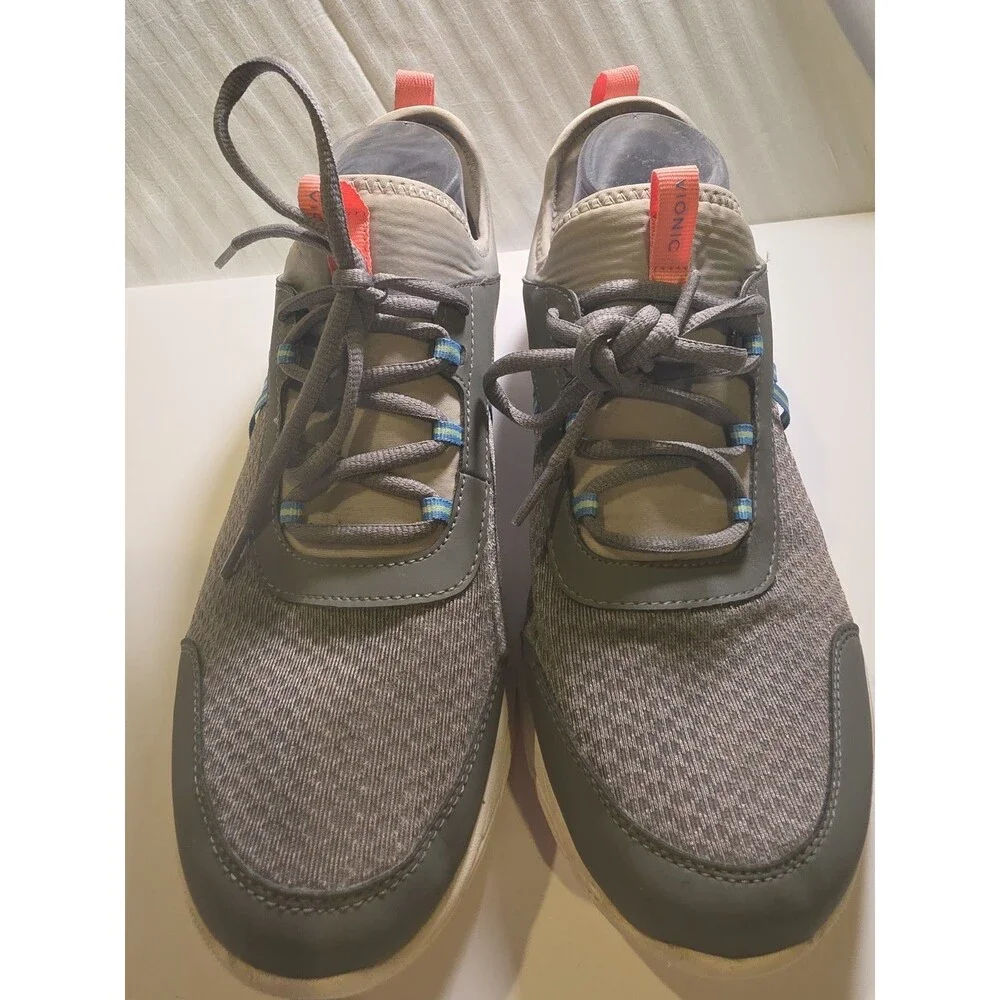 Vionic Alma Women's Sneakers Gray Blue Athletic Walking Shoes 10W Wide Running